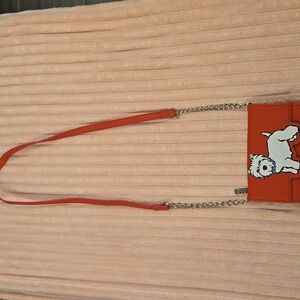 Marc Tetro Red WESTIE Crossbody Purse NWOT